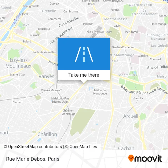 Rue Marie Debos map