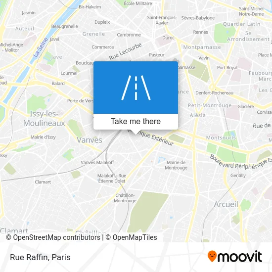 Rue Raffin map