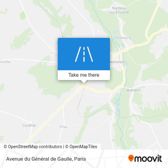 Avenue du Général de Gaulle map