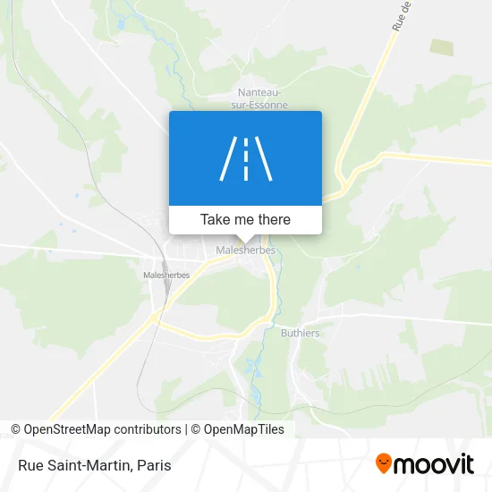 Rue Saint-Martin map