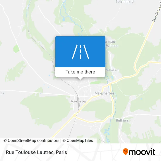 Rue Toulouse Lautrec map