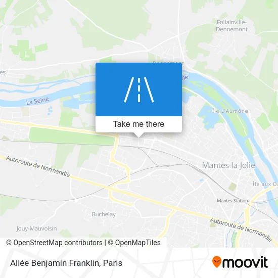 Allée Benjamin Franklin map