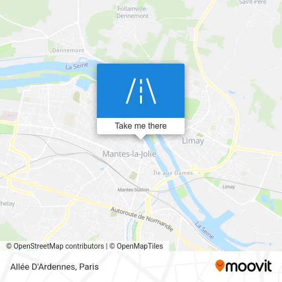 Mapa Allée D'Ardennes