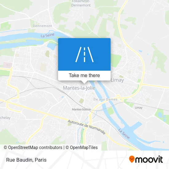 Rue Baudin map