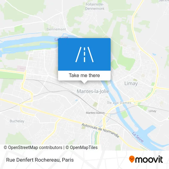 Rue Denfert Rochereau map