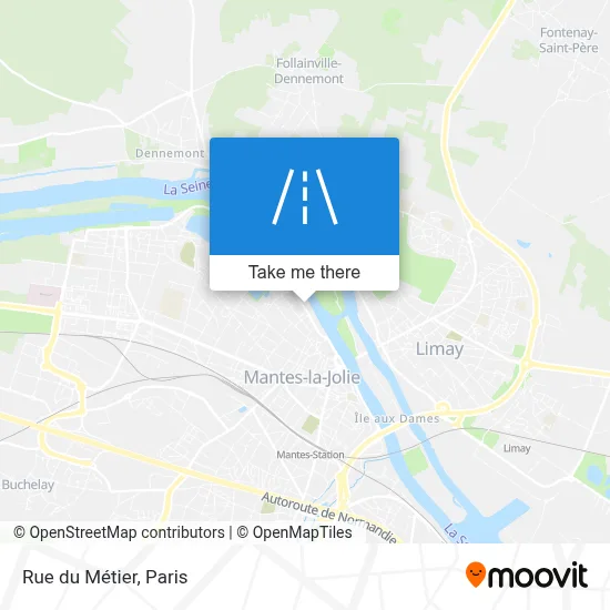 Rue du Métier map