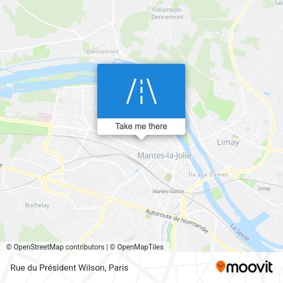 Rue du Président Wilson map