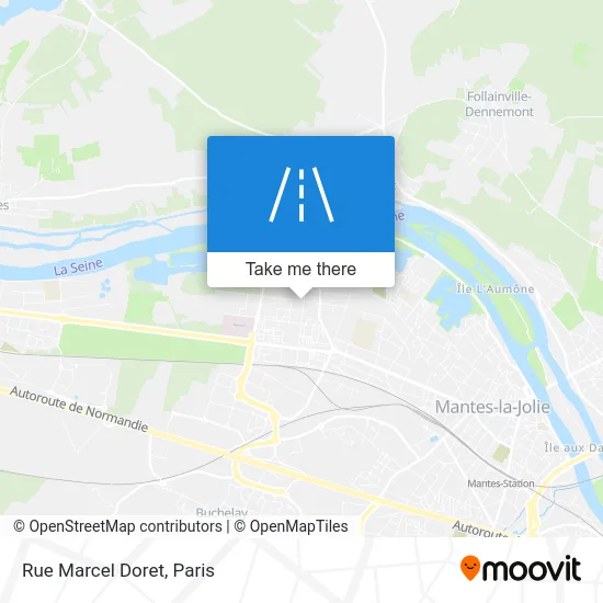 Rue Marcel Doret map
