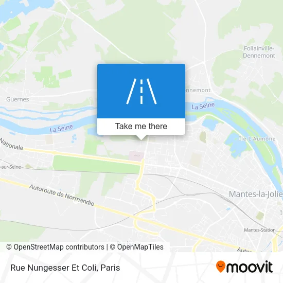Mapa Rue Nungesser Et Coli