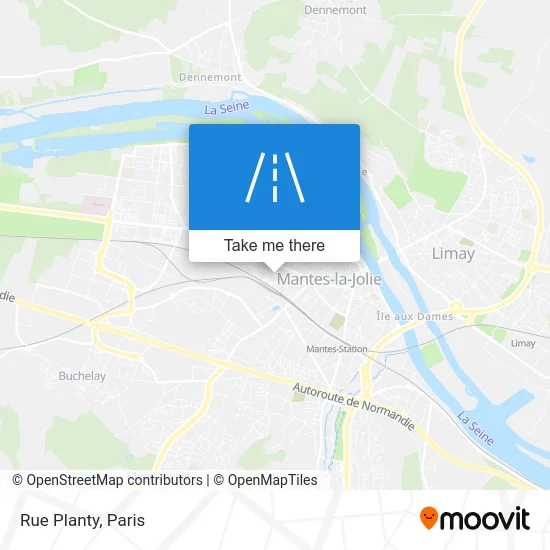 Rue Planty map