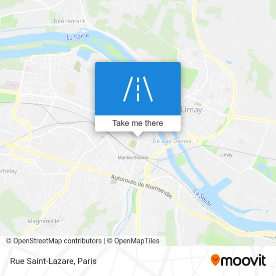 Rue Saint-Lazare map