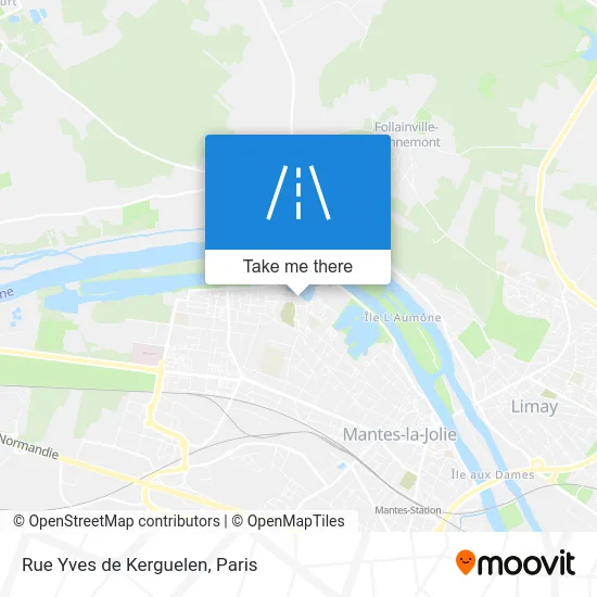 Rue Yves de Kerguelen map