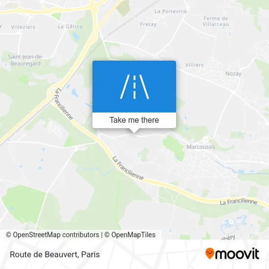 Route de Beauvert map