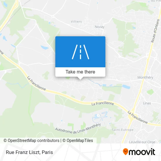 Rue Franz Liszt map