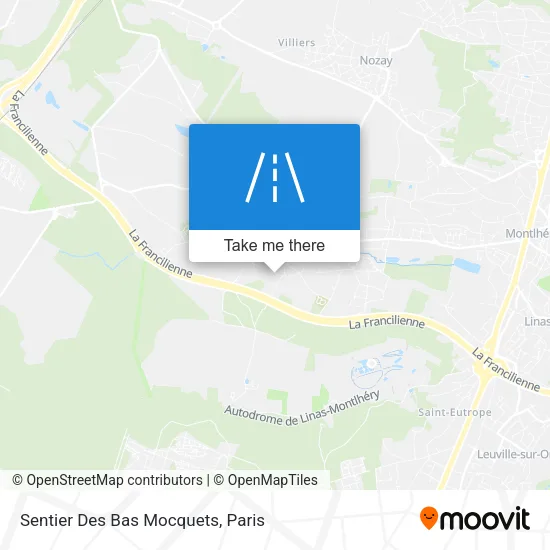 Sentier Des Bas Mocquets map