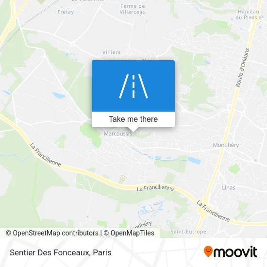 Sentier Des Fonceaux map