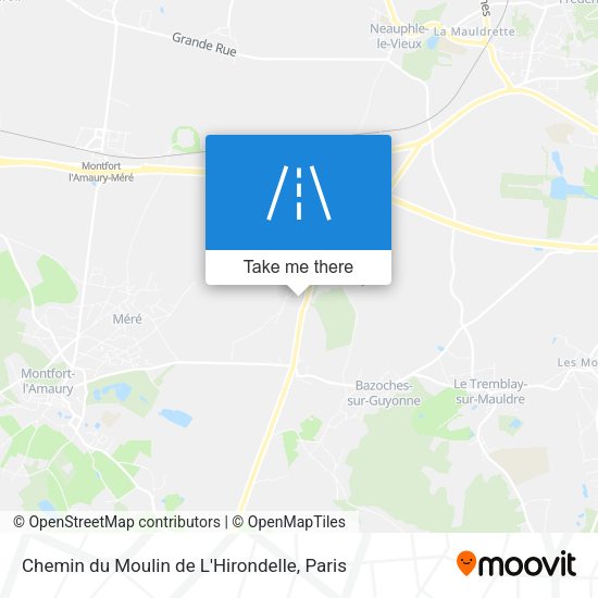 Chemin du Moulin de L'Hirondelle map