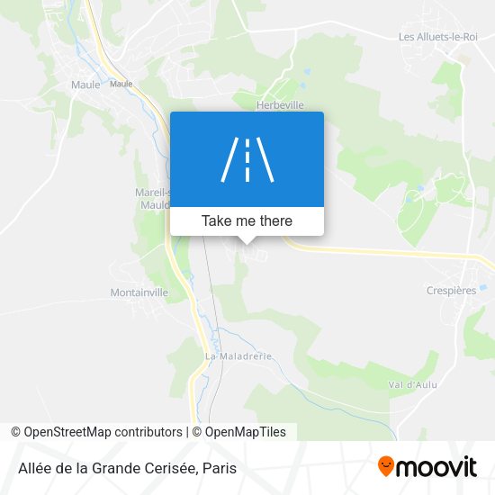 Allée de la Grande Cerisée map