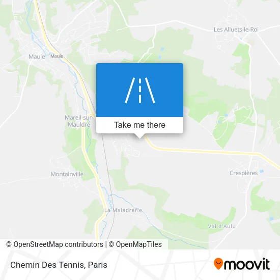 Chemin Des Tennis map