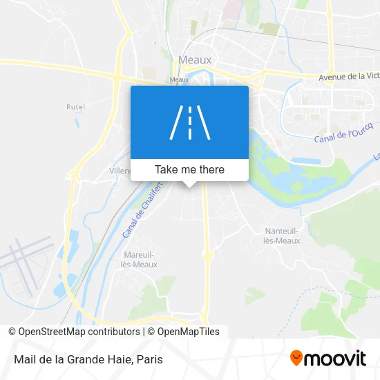 Mail de la Grande Haie map