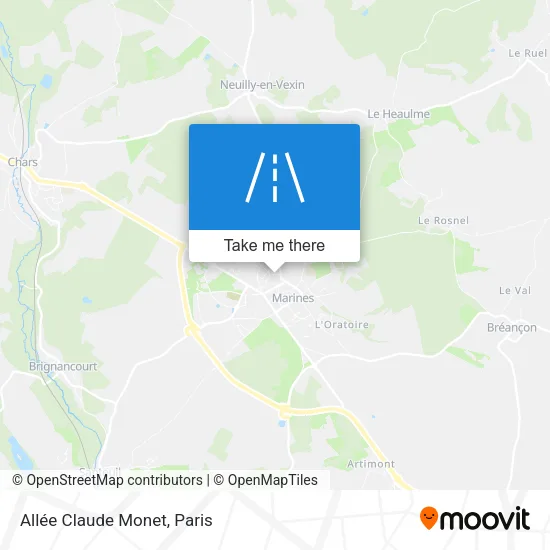 Allée Claude Monet map