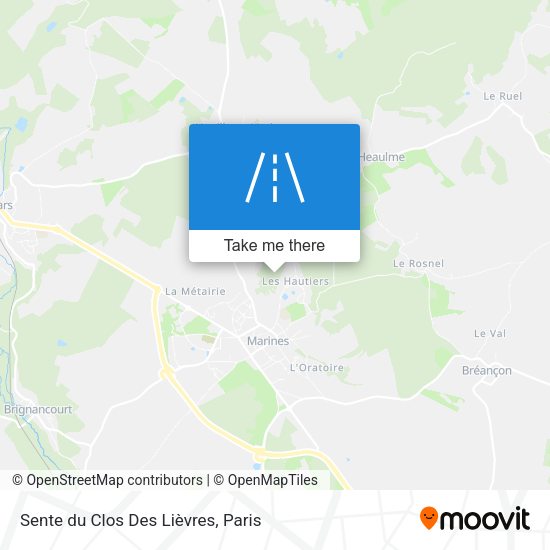 Sente du Clos Des Lièvres map