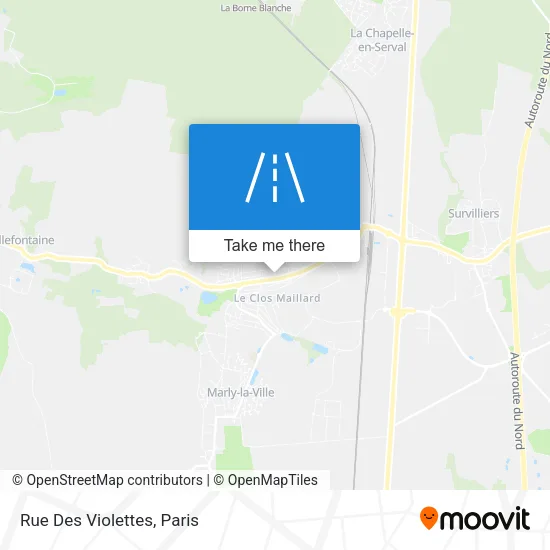 Rue Des Violettes map