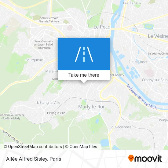 Mapa Allée Alfred Sisley