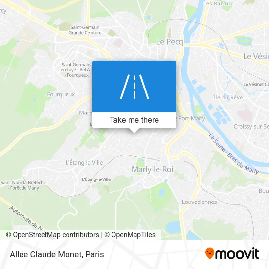 Allée Claude Monet map