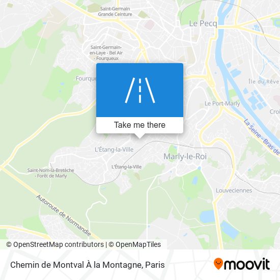 Mapa Chemin de Montval À la Montagne