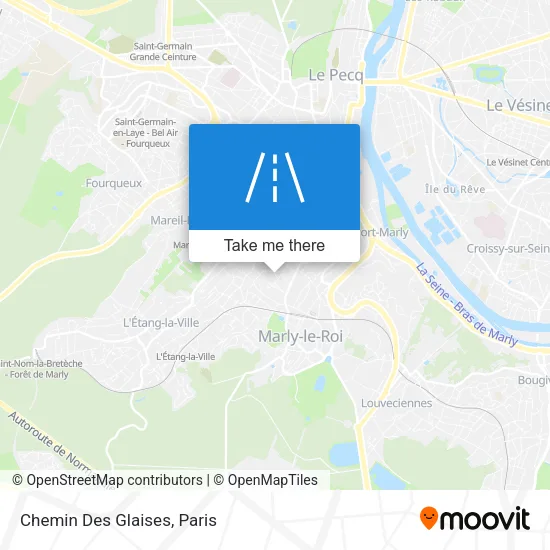 Chemin Des Glaises map