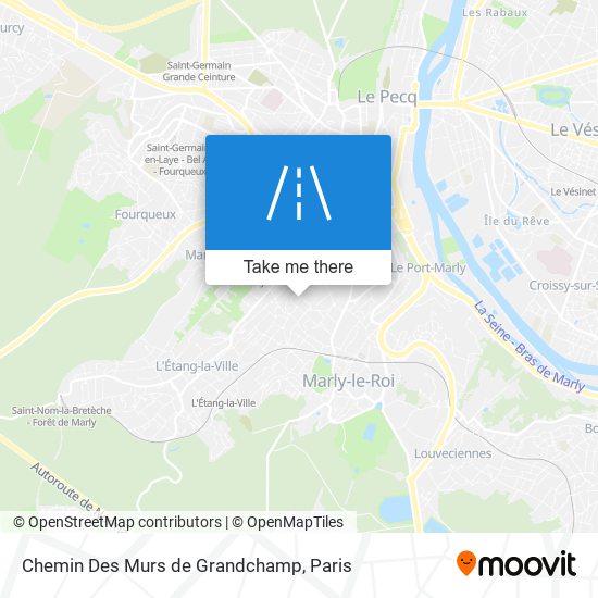 Chemin Des Murs de Grandchamp map