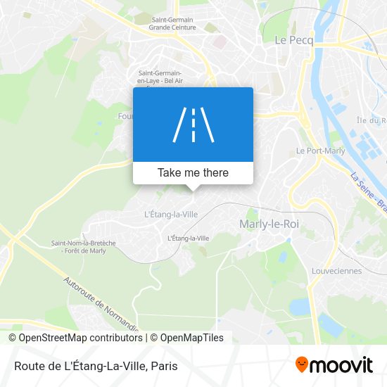 Route de L'Étang-La-Ville map