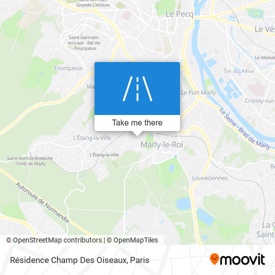 Résidence Champ Des Oiseaux map