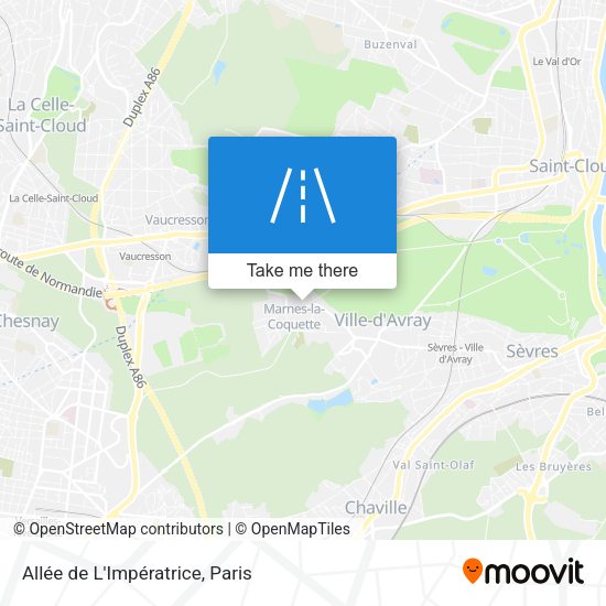 Allée de L'Impératrice map