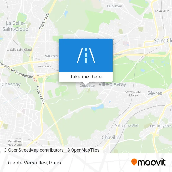 Rue de Versailles map