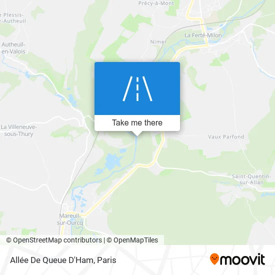 Allée De Queue D'Ham map