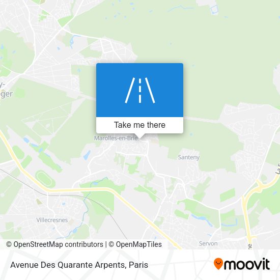 Avenue Des Quarante Arpents map