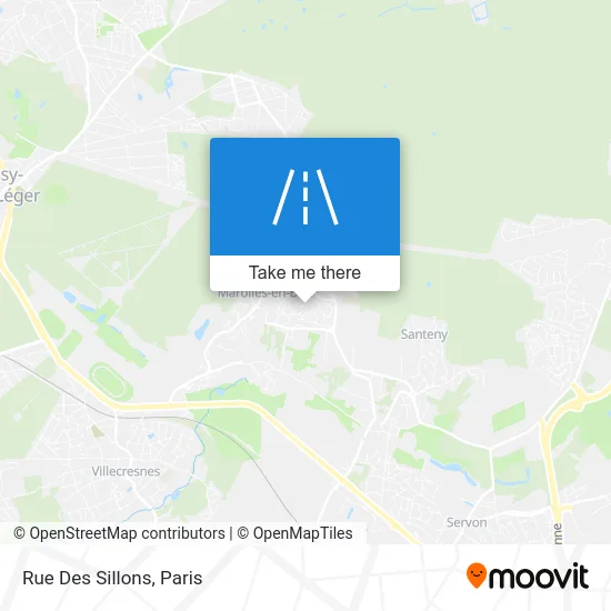 Rue Des Sillons map