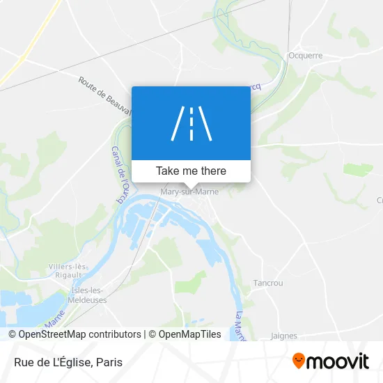 Rue de L'Église map