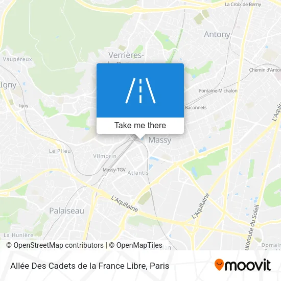 Allée Des Cadets de la France Libre map