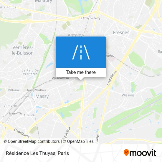 Résidence Les Thuyas map