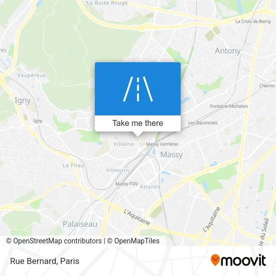 Rue Bernard map