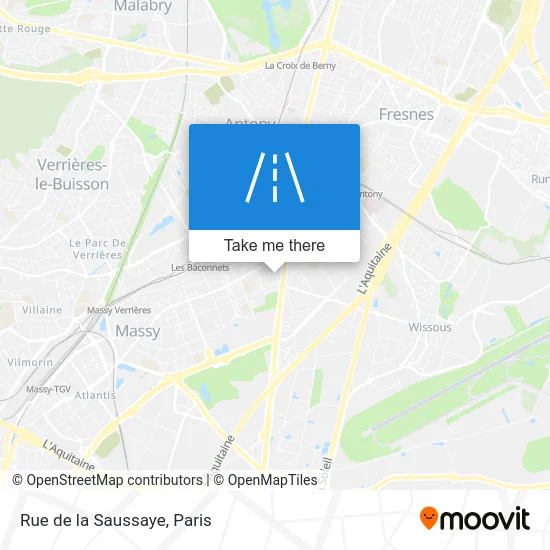 Rue de la Saussaye map