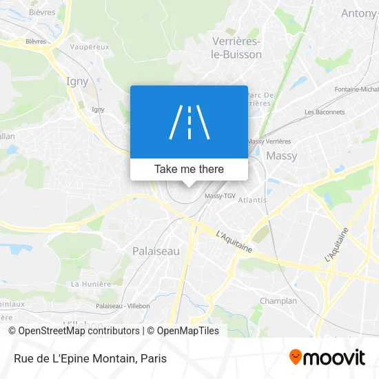 Rue de L'Epine Montain map