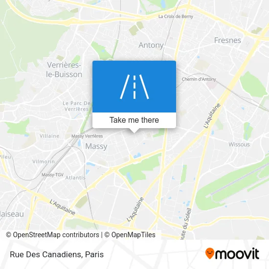 Rue Des Canadiens map