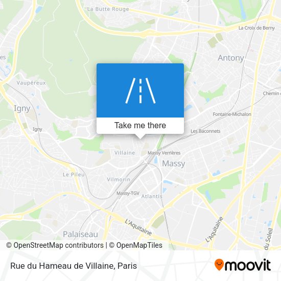 Rue du Hameau de Villaine map