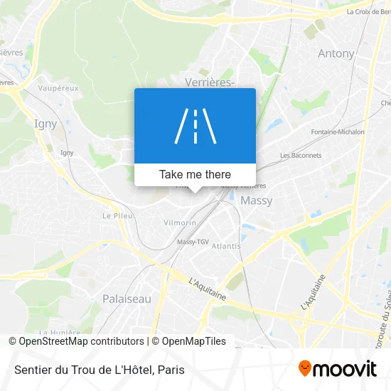 Sentier du Trou de L'Hôtel map