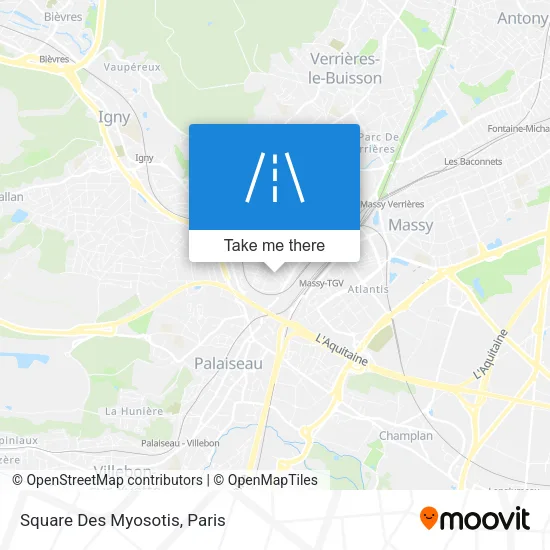 Square Des Myosotis map