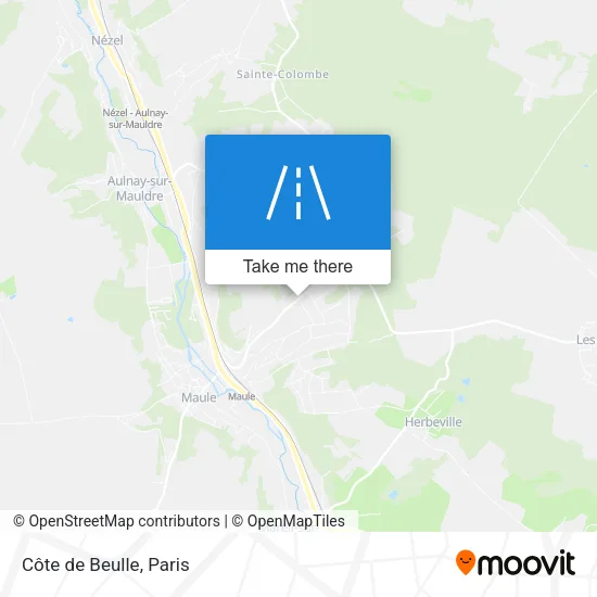 Côte de Beulle map
